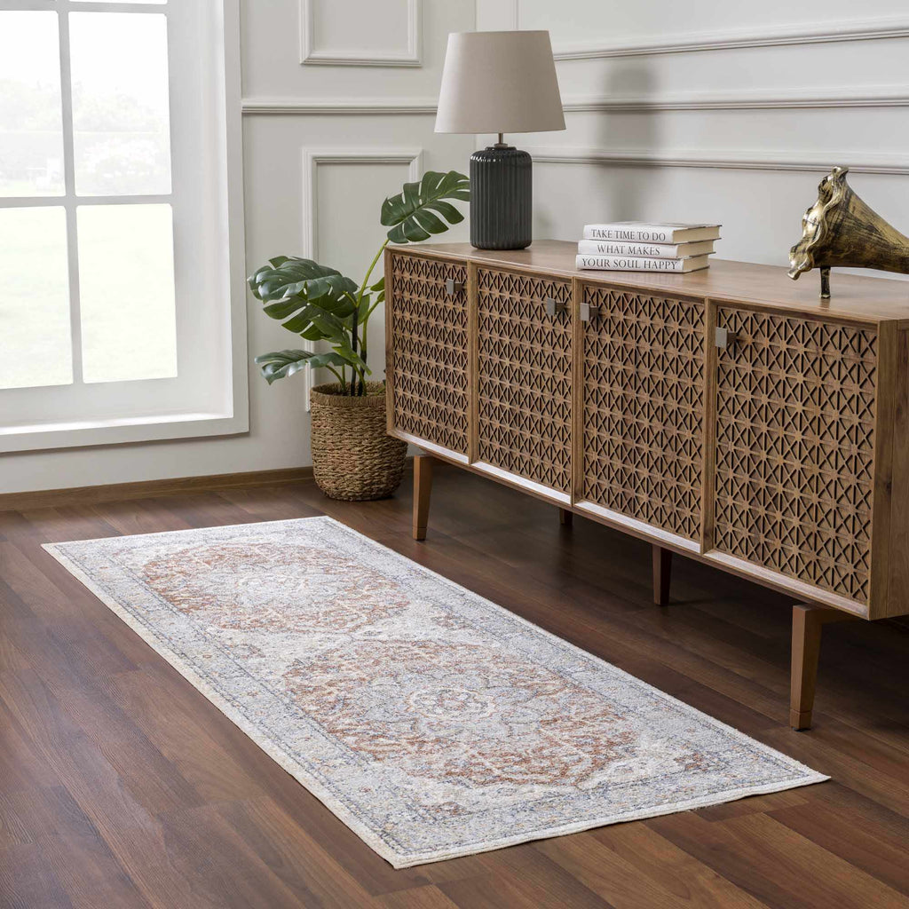 Emke Flat Pile Washable Rug – Low Maintenance Modern Area Carpet