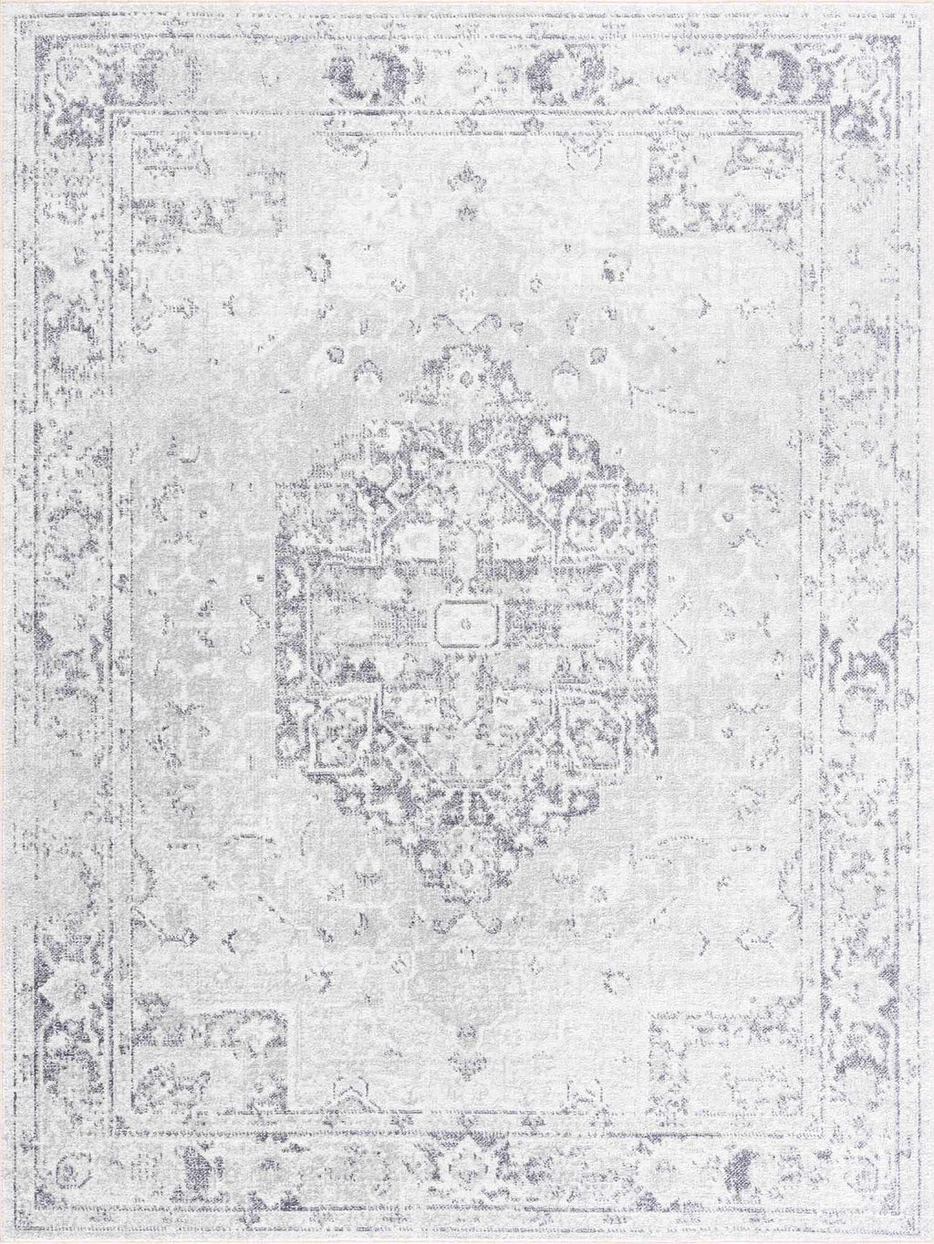 Akram Antrasit Flat Pile Washable Rug – Low Maintenance Modern Rug