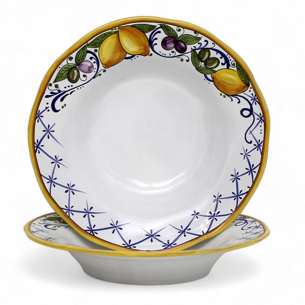 LIMONI POSITANO: Pasta/Soup rimmed plate