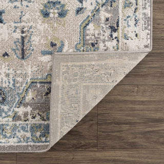 Cabacungan Gray Blue Washable Area Rug – Contemporary Living Room Carpet