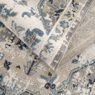 Cabacungan Gray Blue Washable Area Rug – Contemporary Living Room Carpet