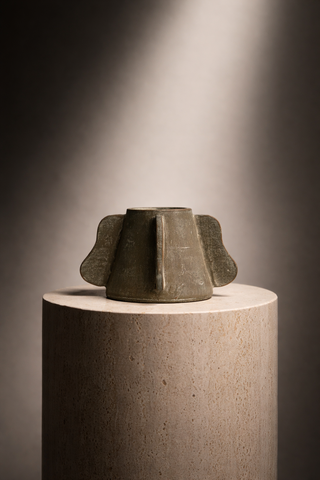 Lyra Handcrafted Terracotta Decorative Vessel