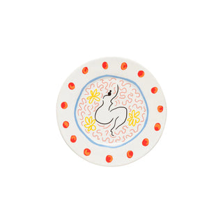Summer Bliss Salad & Dessert Plate – White