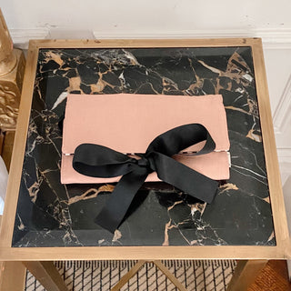 Large Jewelry Roll, Travel Pouch – Pink/Blush