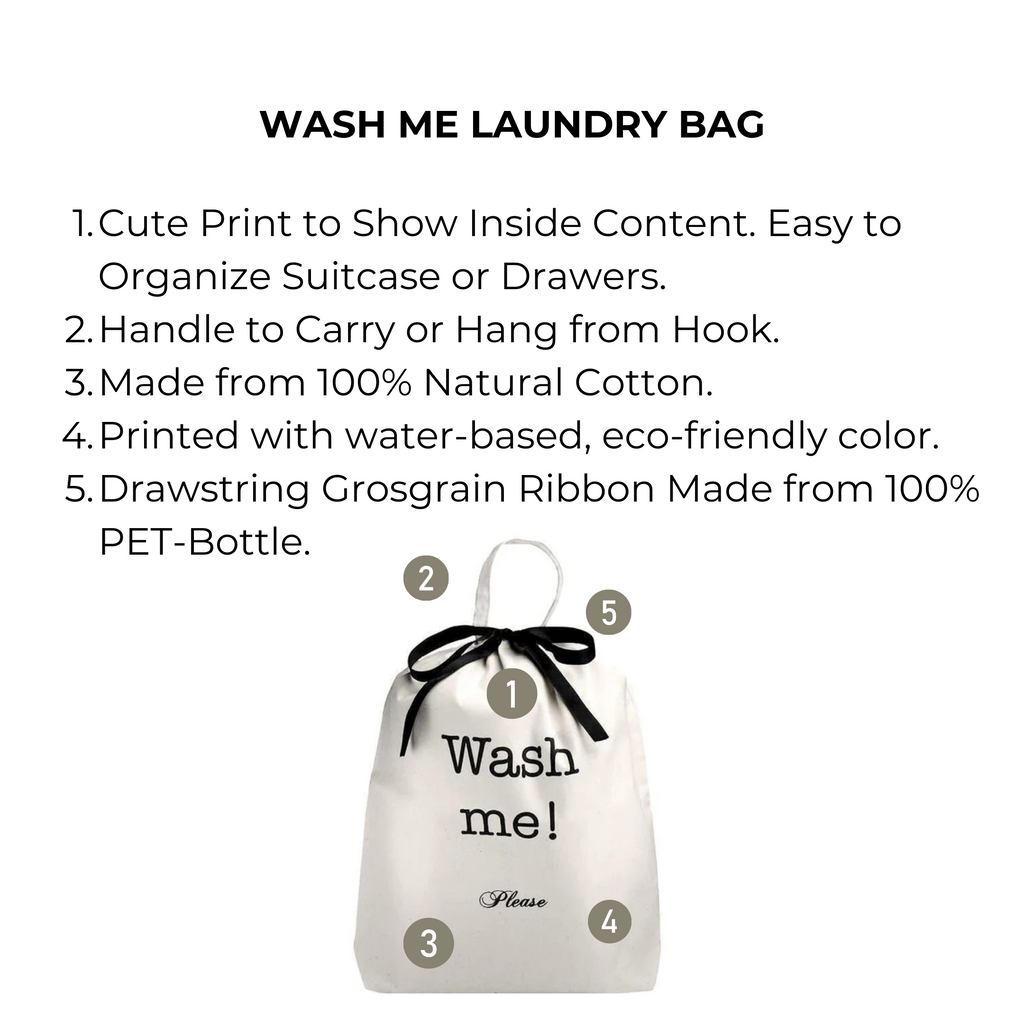 Wash Me, Laundry Bag – Cream