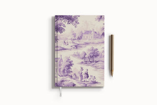 Lavender Toile Hardcover Journal