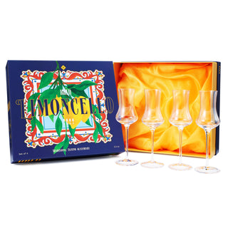 Specialty Limoncello Cocktail Glasses Set of 4 – Elegant Barware for Italian-Inspired Drinks