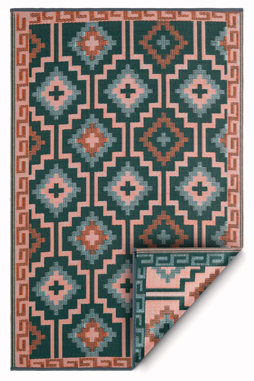 Lhasa Boho Reversible Outdoor Patio Rug