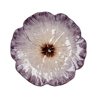 Elisabetta Flower Dinner Plate – Hand-Painted Portuguese Ceramic Plate in Lilac, Blue, Green, Pink, Orange & Yellow