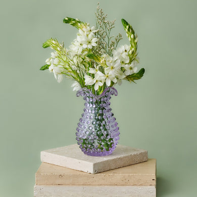 Hobnail Glass Vase in Lilac Bloom – Petal