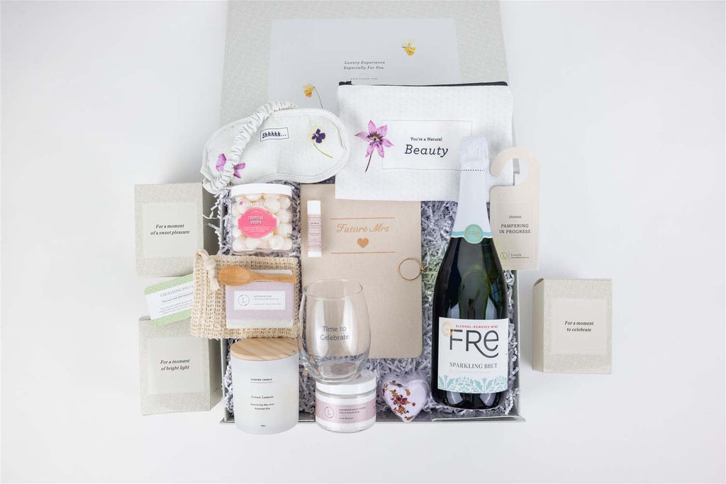 Bride to Be Gift Basket – Elegant Bridal Shower Gift Box for Bride and Bridesmaids