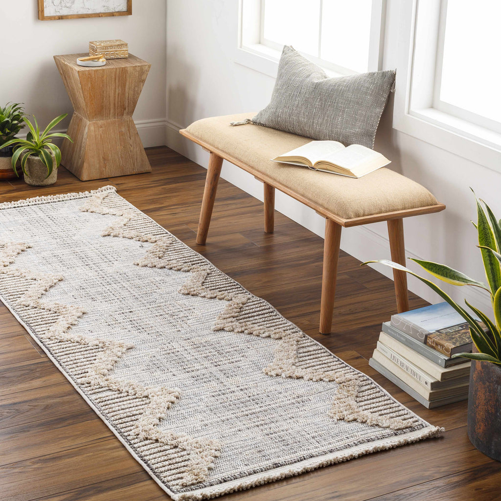 Maulawin High Low Rustic Rug – Textured Vintage Living Room Carpet