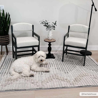 Maulawin High Low Rustic Rug – Textured Vintage Living Room Carpet