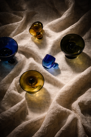 Tres Palos Amber Recycled Glass Bowl