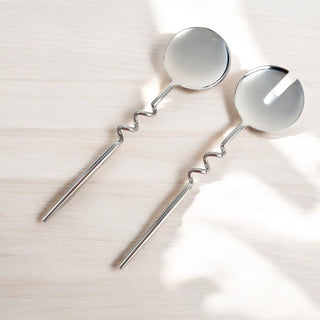 Elisa Brushed Brass Serving Set – Set of 2
