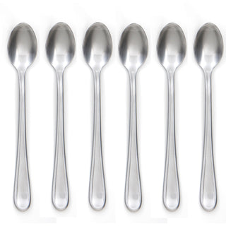 Cambridge Malibu Satin Iced Tea Spoons, Set Of 6, 18/0 stainless steel
