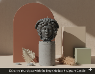 Medusa Sculpture Candle – Luxury Art Candle