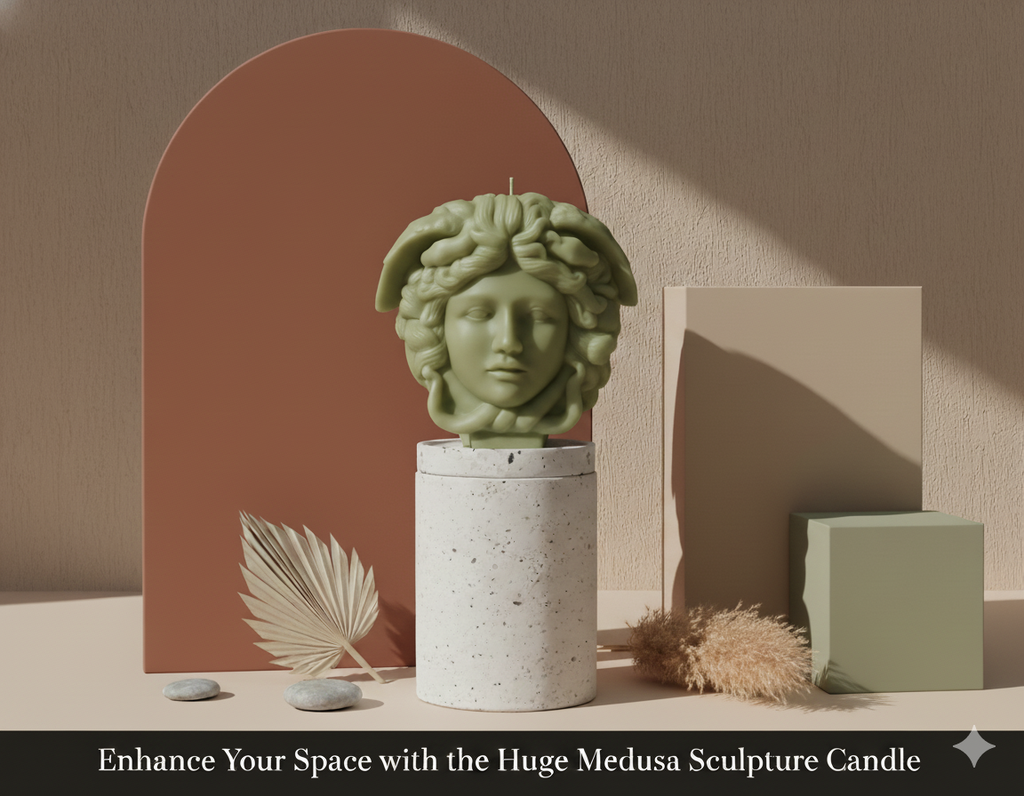 Medusa Sculpture Candle – Luxury Art Candle