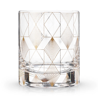 Art Deco Lead-Free Crystal Tumblers — Set of 4 (10 oz) by Viski