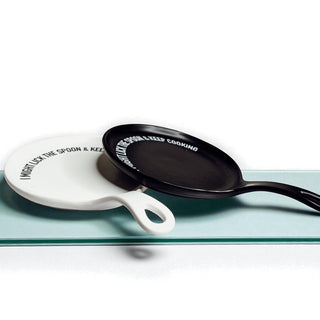 Funny Taste-Tester Spoon Rest with Wooden Spoon – Porcelain Kitchen Spoon Holder