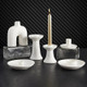 White Ceramic Candleholder Collection – Set of 2 | Modern, Abstract & Minimalist Designs