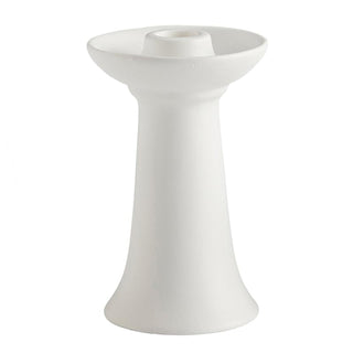 White Ceramic Candleholder Collection – Set of 2 | Modern, Abstract & Minimalist Designs