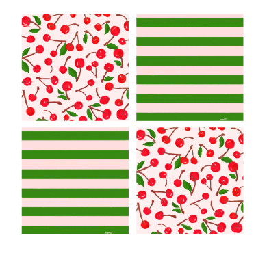 Mon Chéri Coasters – Set of 4