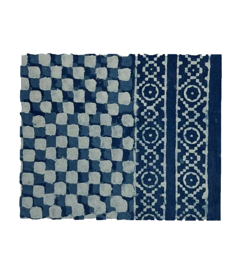 Cabana Napkin - Set of 8 and Tablecloth, Indigo Check
