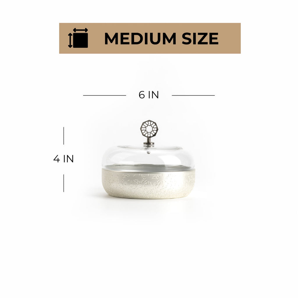 Nourhan - Medium Canister - Silver