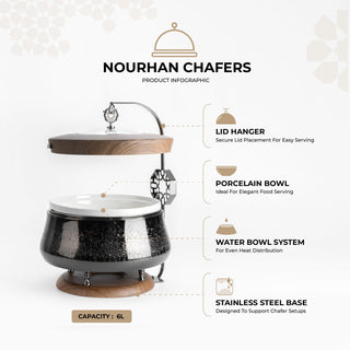 Nourhan - 6 Liters Chafer - Black Walnut
