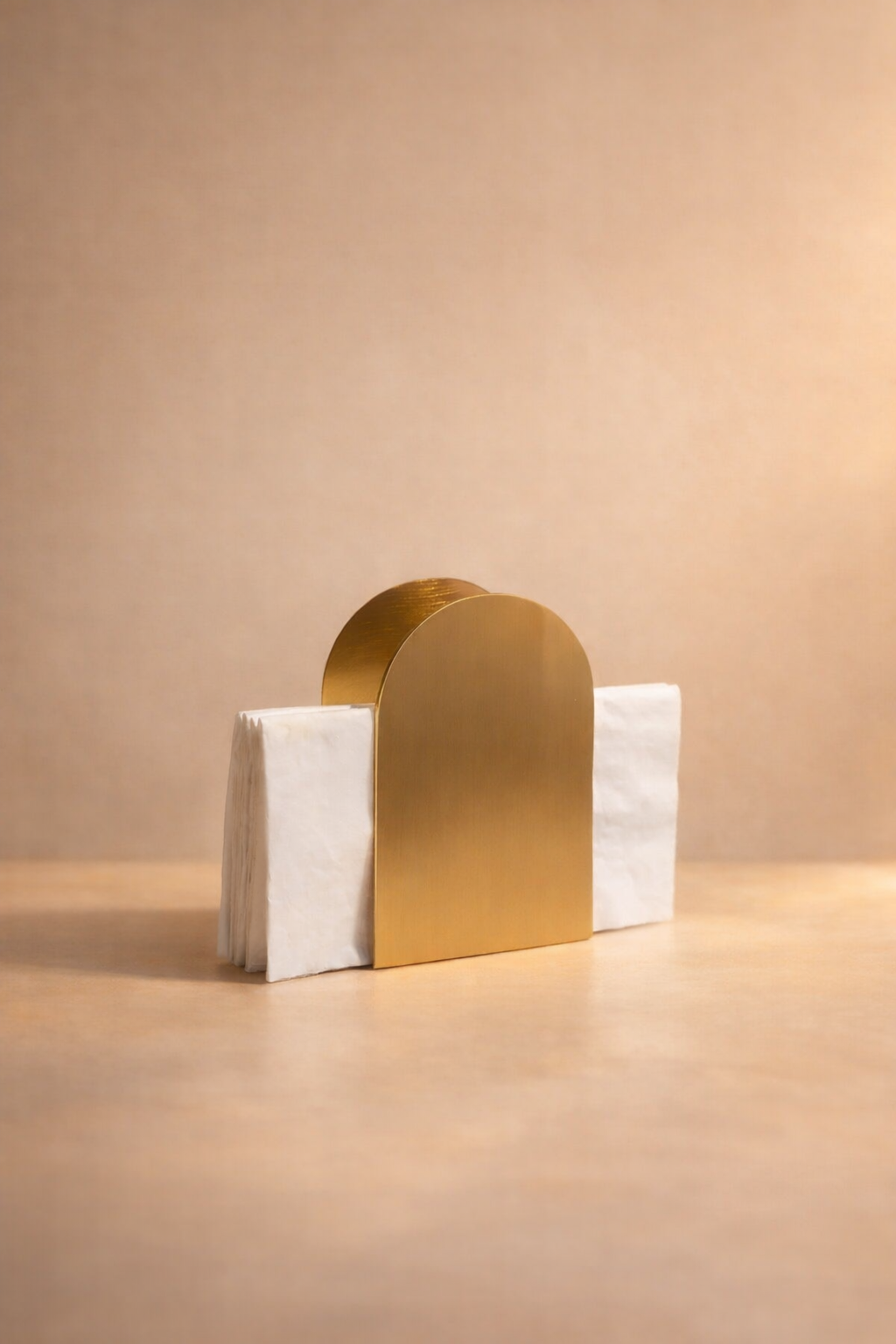 Brass Finish Stainless Steel Napkin Holder