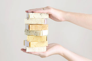 Handmade Soap Gift Set – Set of 6 Natural Cold Process Soap Bars in Gift Box