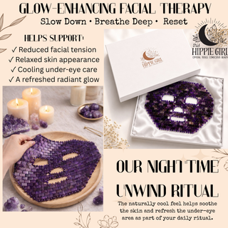 Amethyst Crystal Face Mask – Luxury Cooling Spa & Skincare Ritual