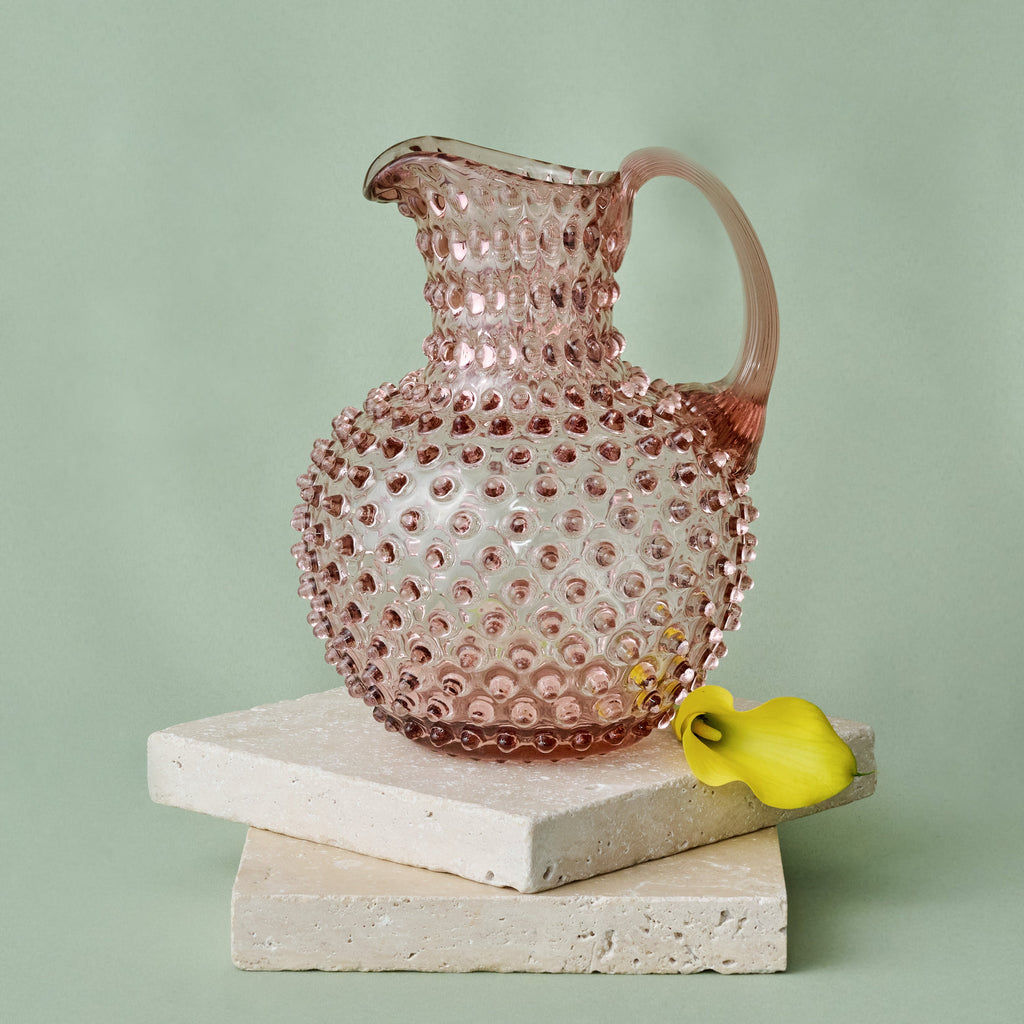 Hobnail Glass Creamer Jug in Night Iris – 1 Liter