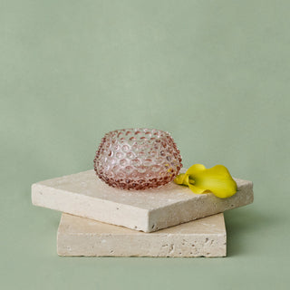 Hobnail Glass Bowl in Night Iris – Small