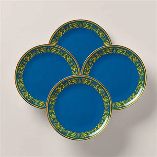 Lenox LX Remix Blue Accent Plates, Set of 4, porcelain