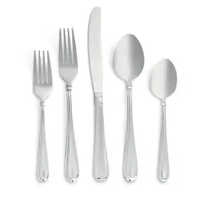 Private Label Sylvia Mirror 20 Piece Flatware Set, stainless steel