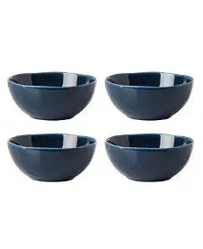 Lenox Bay Colors Blue All-Purpose Bowls, Set of 4, porcelain