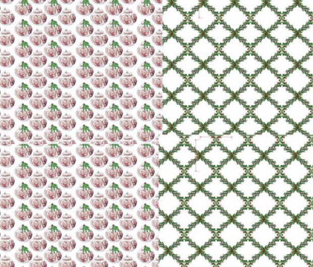 Reversible Red Ginger Jar & Trellis Gift Wrap | Elegant Double-Sided Wrap