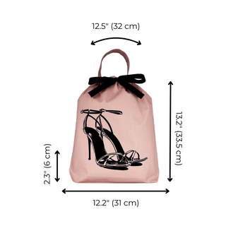 High Heel Sandal Shoe Bag – Pink/Blush