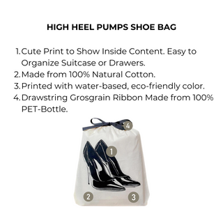 High Heel Pumps Shoe Bag – Cream