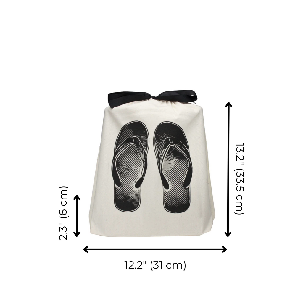 Flip Flops Shoe Bag – Cream