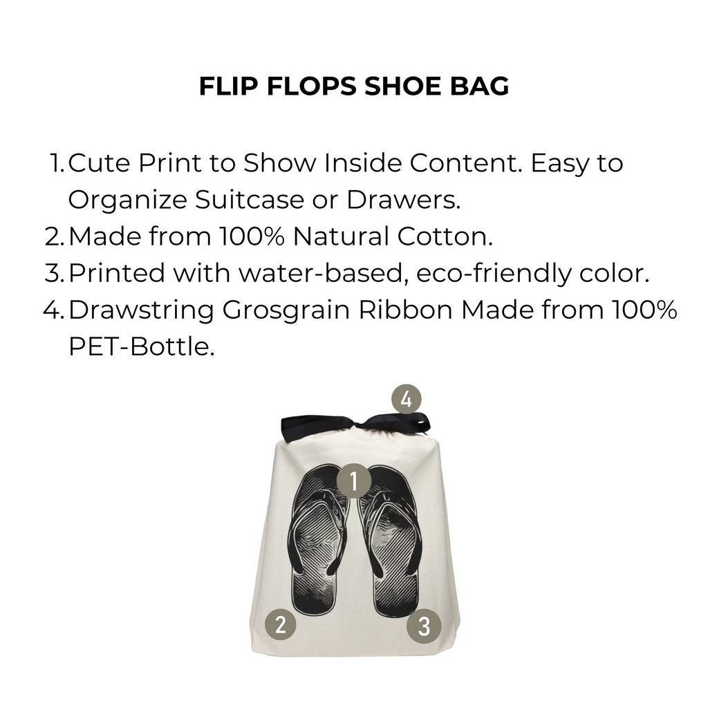 Flip Flops Shoe Bag – Cream