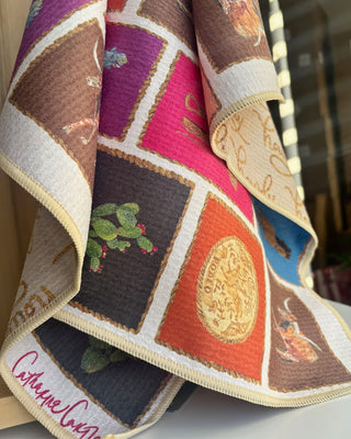 Elegant Out West Double-Sided Tea Towel