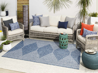 Stephan Navy Outdoor Rug – Durable Weather-Resistant Patio Carpet