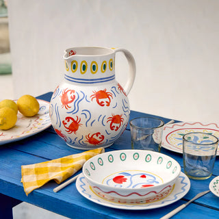 Costa Nova Summer Bliss Oval Platter – White Fine Stoneware Serving Platter