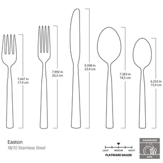 Oneida Easton 5-Piece Place Setting, 18/10 stainless steel (view 4)