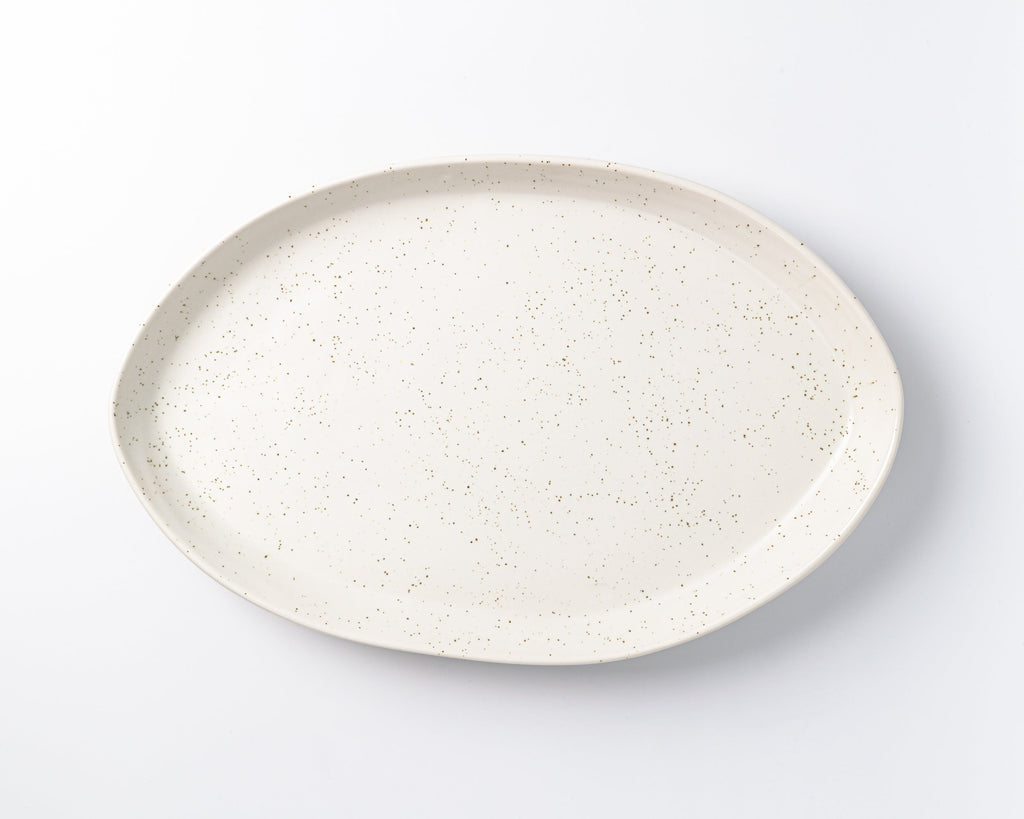 HAAND Oval Platter Set – 3-Piece Handcrafted Porcelain Serving Collection