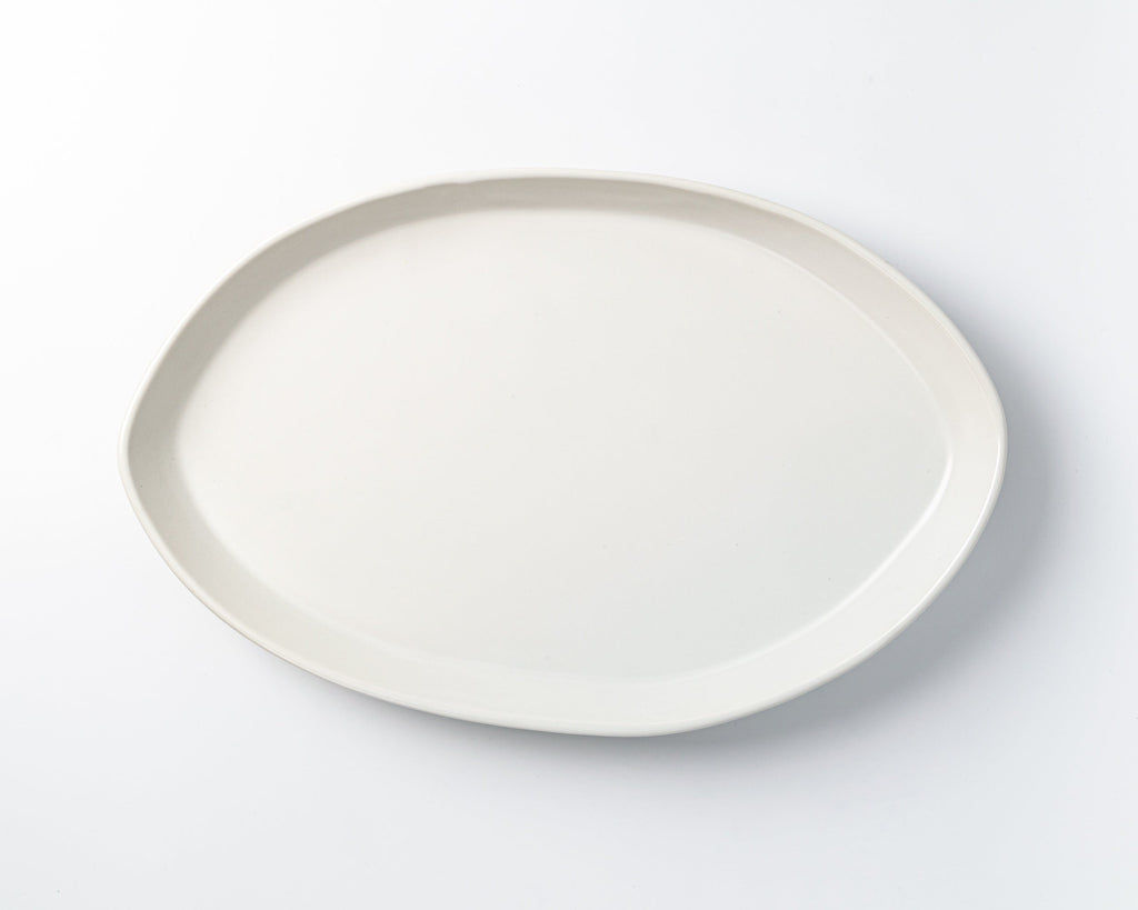 HAAND Oval Platter Set – 3-Piece Handcrafted Porcelain Serving Collection