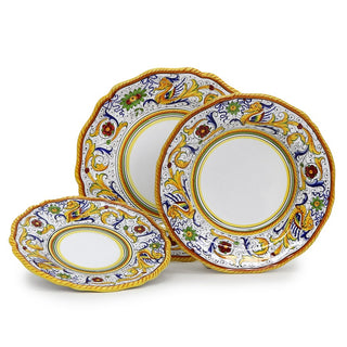 RAFFAELLESCO DELUXE: 3 Pieces Place Setting (White Center)